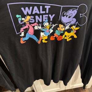 Walt Disney World Cartoon Pals Long Sleeve Black Graphic T-Shirt